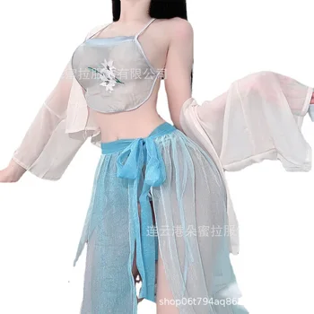 Секси шифоновые Екзотични комплекти в китайски стил Бельо COS Play Dress Секси бельо
