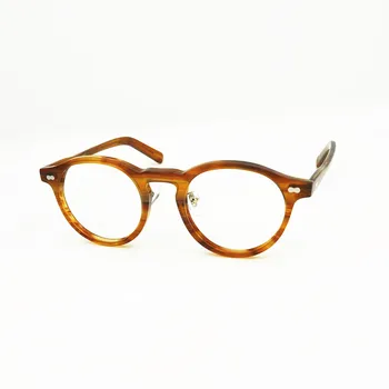 Рамки за очила 49 размер, мъжки висококачествени кръгли ацетатные оптични очила MILTZEN, очила за четене при късогледство, дамски слънчеви очила по рецепта