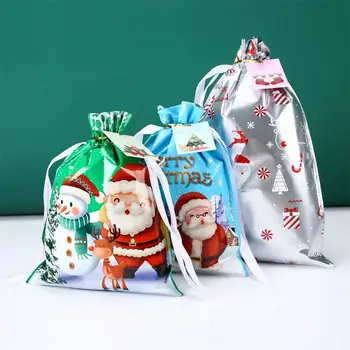 Коледен Подаръчен пакет, Чанта За Бисквити, Закуски, Преносим 2023 Нов Многоцелеви Коледен Подаръчен пакет, Детско Подарочное украса, Чанти за Бонбони