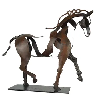 Метален Съраунд Деликатен Адонис-Скулптура на Кон Horse Sculpture-Adonis Настолни Декоративни орнаменти, Неща За Дома