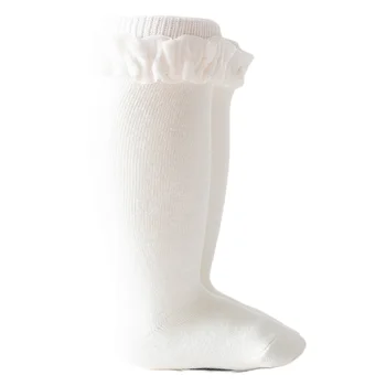 Rteyno/ Чорапи с волани за малки момичета, чорапи за разходки за деца, обикновена чорапи принцеса, дишащи чорапи-тръбички за бебета