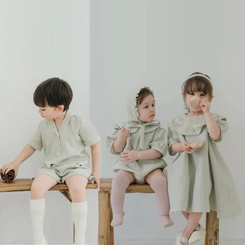 Испански детски рокли за момичета 2023, Рокля с бродерия за малки момичета, Памучен широки дрехи, Дизайнерски рокли за деца, Дрехи за бебета