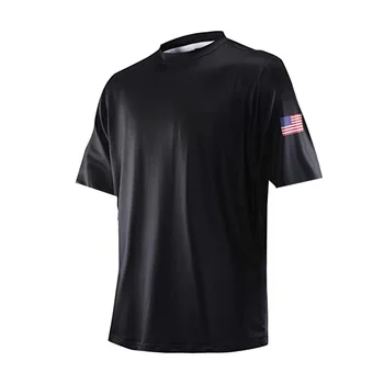 Тениски с къс ръкав за риболов, мъжки солнцезащитная риза UPF50, дишащи спортни дрехи за риболов на открито