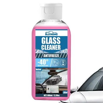 Автомобилен Антифриз Стъклена Вода 100 мл Ефективно Средство за почистване на Маслената фолио На Предното стъкло на Автомобила Течност За почистване на Предното стъкло на превозното средство Автомобилен Пречиствател на Стъкла