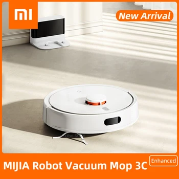 XIAOMI MIJIA Моп 3C Enhanced Edition Робот-прахосмукачка за дома си с циклонным всасыванием 5000 PA, Умна Планиран почистване на прах