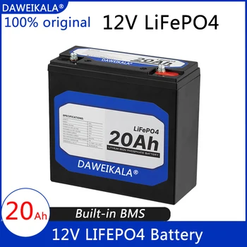 Нова батерия LiFePO4 капацитет от 12 На 20 Ah, li-железофосфатный LiFePO4 батериите с капацитет 12 В 24 В, за детски скутери, лодка двигател, без данък