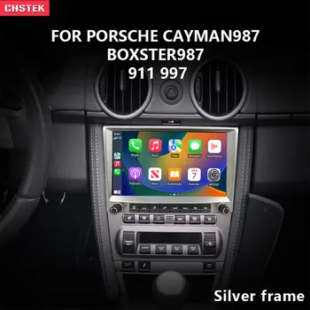 Авто Радио Мултимедиен плеър CHSTEK Qualcomm Silver Media Upgrade Auto Android 12 за Porsche Cayman На 911, Boxster 987 997 Carplay