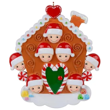 Коледна висулка Diy Лични семейни Коледни украси За дома 2024 Навидад Коледно Дърво Подвесное украса Noel Gift