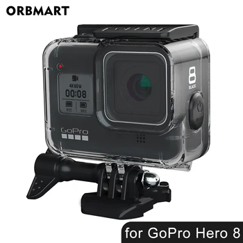 60 м Подводен водоустойчив калъф за GoPro Hero 8 Защитната обвивка, корпус, черен обектива на камерата, защитно покритие, крепежни на корпуса