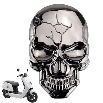 3D Метален Стикер Череп Скелет на Колата Стикер На Мотоциклет Етикети Емблемата на Иконата Череп Автомобилни Аксесоари, Метален Череп Автомобили Стикер