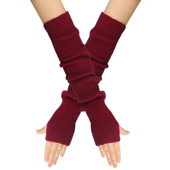 Дамски Мъжки ръкавици за всеки ден с полупальцами, Ветроупорен обикновена ръкавици за улицата
