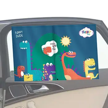 Сенника на Автомобила Детска Автомобили Завеса С Защита от Uv Страничен Прозорец на сенника За Прохлада и Усамотение Забавни Цветни Модели Слънчеви Очила За