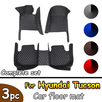 Автомобилни постелки за Hyundai Tucson 2015 2016 2017 2018 Потребителски Автоматично накладки за Краката Аксесоари за автомобилни мокети