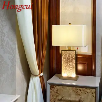 Настолна лампа Hongcui Nordic Modern Glaze Модерна Художествена Дневна Спалня Хотел LED Индивидуалност, Оригиналност Настолна лампа