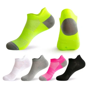 Спортни Чорапи за бягане, Мъжки/Дамски Чорапи за колоездене, Тънки дишащи бързо съхнещи чорапи за маратона и на фитнес с къс деколте
