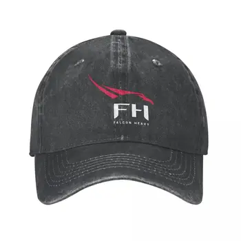 Новата Реколта промытая бейзболна шапка от 100% памук с логото на Spacex Falcon Heavy, дамски пролетно-есенни каубойски шапки-снэпбэк, шапки-шапки