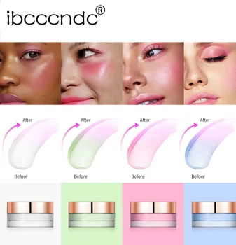 Ibcccndc Ninette за Устни и руж, Glassy Multibalm Топло Промяна Прозрачен Естествен Цвят Руж За грим Гел-Хайлайтер Руж