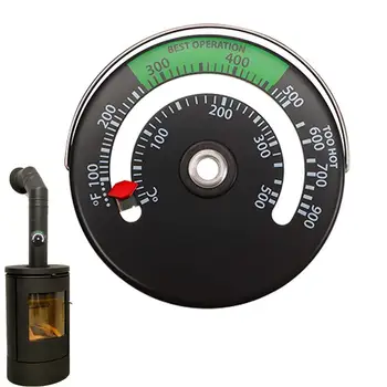 Термометър за Дровяного Камината Термометър за комин Измерва Температурата на Върха на Аксесоари за Камини, За печки и Пелети