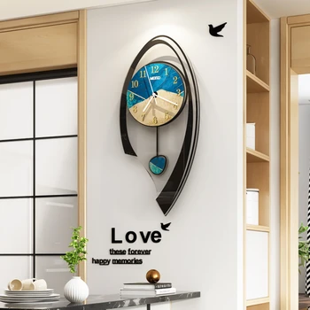 Безшумни Големи Декоративни Стенни часовници с Модерен Дизайн Творчески Необичайни Стенни часовници, Електронни Часовници Reloj Сравненные Украса на стаята