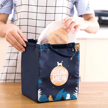 За жени и деца За топлинни Пътуване Охладител-Органайзер Изолирано чанта за обяд За съхранение на Закуска Водоустойчива чанта за обяд за пикник Мультяшная кутия