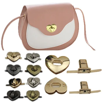 Чанта през рамо с превръщането замък във формата На сърце, метален обтегач, Аксесоар за чанта, обков, с Цип за чанти, два стила, чанта 