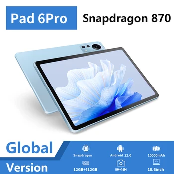 Tablet PC с процесор Snapdragon 870 Оригинален xioami Pad 6 Pro 11 Инча 8 + GB 256 GB 60 Hz Екрана 2560 *1600 Android 12 Tablet PC е с две SIM-карти