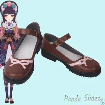Обувки за cosplay Genshin Impact Юн Джин от аниме игра, обувки Genshin Cos, обувки за cosplay Yunjin, подпори за костюмированной парти за Хелоуин