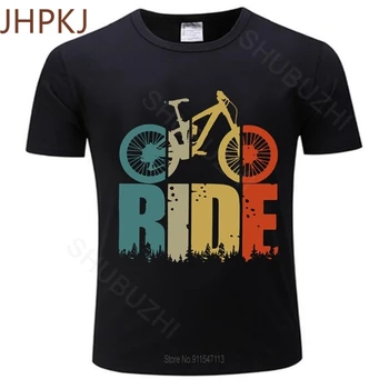 черна мъжка тениска Your Mountain Bike Тениска За мъже, тениски за любителите на МТБ, Памучни тениски, Подарък за велосипедисти и Колоездачи, плюс размер