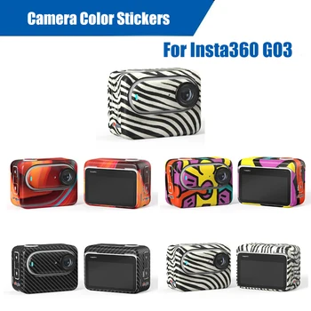 Етикети За камерата Insta360 GO 3 Цветни Стикери Защитно фолио, Устойчиво на надраскване, Етикети Свалящ Обвивка за Аксесоар Insta360 GO 3
