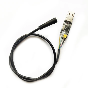 1 Бр. USB Кабел за Програмиране, Подходящи За Bafang BBS01 BBS02 BBS03 BBSHD Mid Drive/Централна Електрически Велосипеди Мотор Програмируем кабел