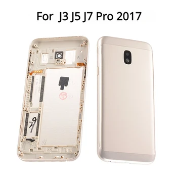 За Samsung Galaxy J3 J7 J5 Pro 2017 J330 J530 J730 Задния Капак на Отделението за батерията Делото да се Замени със средна рамка