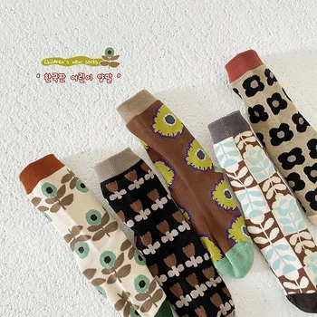 Детски Чорапи за малки момичета и момчета, Есенно-зимни чорапи, Детски мода в корейски стил, от 1 до 8 години