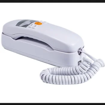 Стационарен телефон, с монтиран на стената LCD дисплей GW8A, Кабелен телефон, Стационарен телефон за дома удобства, малък пристрой