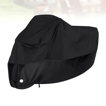 Калъф за мотоциклет от водоустойчив tarps, преносим торба за прах от ръжда (черен, XL, с замочком), калъф
