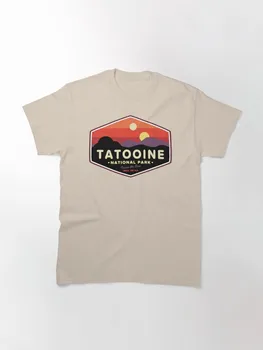 Национален парк Татуин, Забавна тениска Twice the Fun, Мъжки Памучен Черна Тениска с Къс Ръкав, Мъжки Унисекс Тениски, Блузи, Тениски, Дрехи За Двойката
