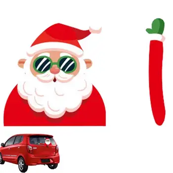 3D Стикери за автомобил на Дядо Коледа Забавен Дядо Въздуха Коледна Декоративна стикер Лесна инсталация Дядо Коледа Въздуха Стеклоочистителем Стикер
