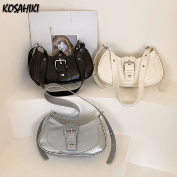 Дамски Реколта обикновена елегантни чанти през рамо, градинска мода, модни чанта, корейската проста офис женствена чанта под мишниците, Y2k Aesthetic