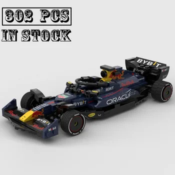 Нов Testarossa MOC-141349 F1 RB19 Team Stake Formula 1 Модел на Състезателен автомобил Buiding Kit Създателите на Блок Тухли Детски Играчки, Подаръци За Рожден Ден