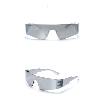 Нови слънчеви очила в стил пънк 2000-те Години, женски луксозни Маркови дизайнерски Слънчеви Очила с UV400, слънчеви Очила Унисекс, Модни очила Y2k