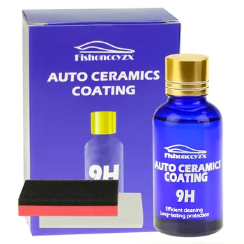 Керамично Покритие на автомобила 9H Hydrochromo Paint Care Nano Quick Top Coat Полимерна Защита на Детайли от Течен Восък Ръкавици за Грижа За автомобила