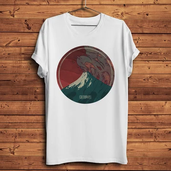 Планината Анди вулкан Котопакси Забавно реколта натурална Мъжка тениска homme ежедневни тениска с къс ръкав Унисекс Градинска облекло nature tee