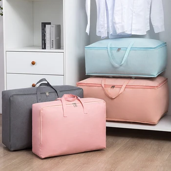 Чанта за съхранение на дрехи, Сортиране одеяло, Голяма чанта под леглото, Органайзер, Обемът одеяла, Прахоустойчив, влагоустойчив, отговарят на високи шкаф, одеало
