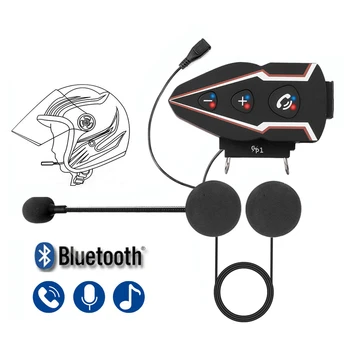 Слушалки за мотоциклетни Шлем Bluetooth 5,0 Безжични Хендсфри Стерео Водоустойчиви Слушалки Със Защита От Смущения