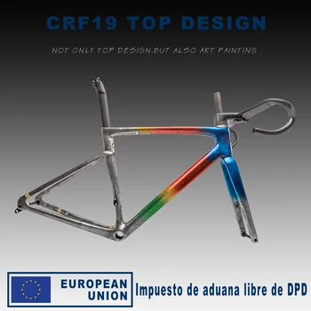Дизайн topa 2022, Карбоновая пътна дискова велосипедна рамка, Пътна карбоновая велосипедна рамка, Ръчна/Di2 XDB/DPD В наличност