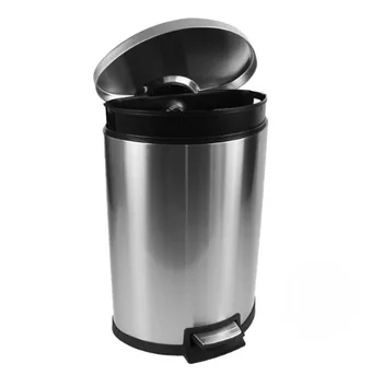 Кофа за боклук Better Homes & Gardens обем 14,5 литра, полукруглое кухненско кофа за боклук от неръждаема стомана