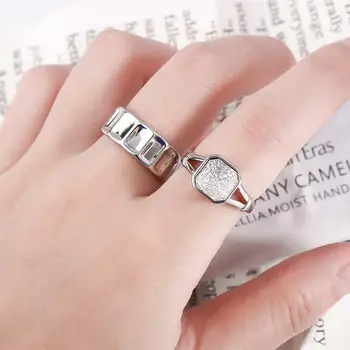Модерен Елегантен ретро стил За момичета Прости корейски пръстен на пръста Женски Откриване на пръстени Кристални декорации на пръсти