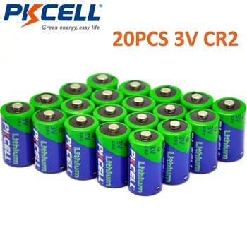 20 БРОЯ фотобатареи PKCELL 850MAH 3V CR2 CR 15270 CR 15266, литиеви неперезаряжаемые батерия за фотоапарат