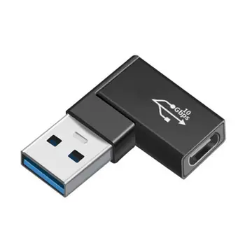 Адаптер Type-C USB порт USB 3.0, адаптер USB3.0 ДО USB3.0, 90-градусные, зарядни устройства, адаптери За бързо прехвърляне на видео/възвратно аудио