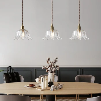 Скандинавски съвременен Творчески окачен лампа, Прикроватное стъкло за спални, led висящи лампи за ресторант, бар, Кафене, Кафене, Лампа за дома