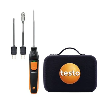 Температурен комплект Testo 915i Термометър с датчици за Работа 0563 5915, Съвместим с Bluetooth, Обхват на действие до 100 Метра
